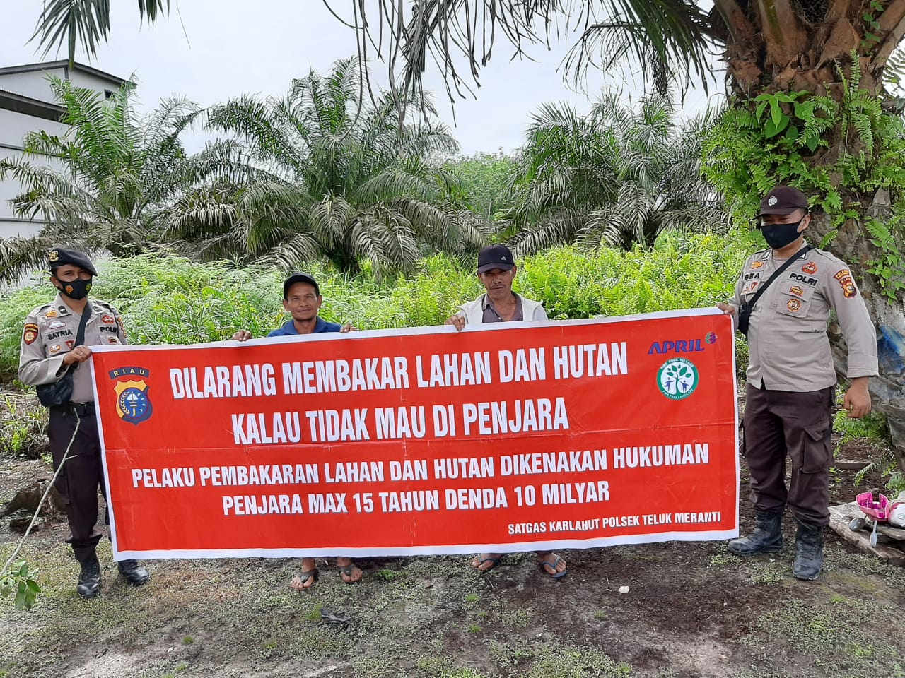 Tak Ingin Terjadi Kebakaran, Polsek Teluk Meranti Sebarkan Maklumat Kapolda Riau