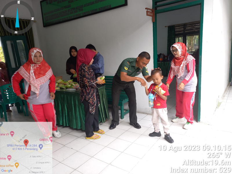 Koramil 04/Perawang Terima Kunjungan Dari Anak-anak PAUD & TK Yayasan Salsabilah Nazinah Tualang