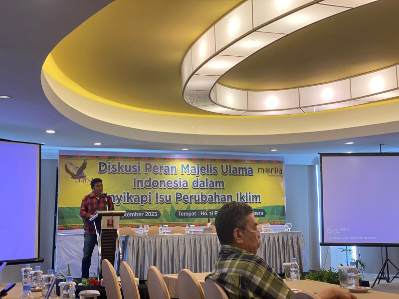 Diskusi Peran Majelis Ulama Indonesia Menyikapi Perubahan Iklim yang Semakin Mengancam di Kota Pekanbaru