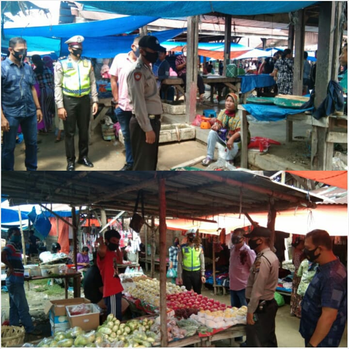 Polsek Bandar Seikijang Sosialisasi AKB di Pasar Rakyat Bandar Seikijang