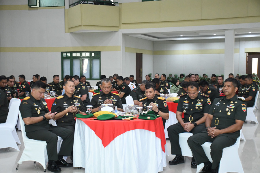 Brigjen TNI Dany Rakca Hadiri  Sertijab  Danrem dan  Pejabat Utama Kodam I/BB