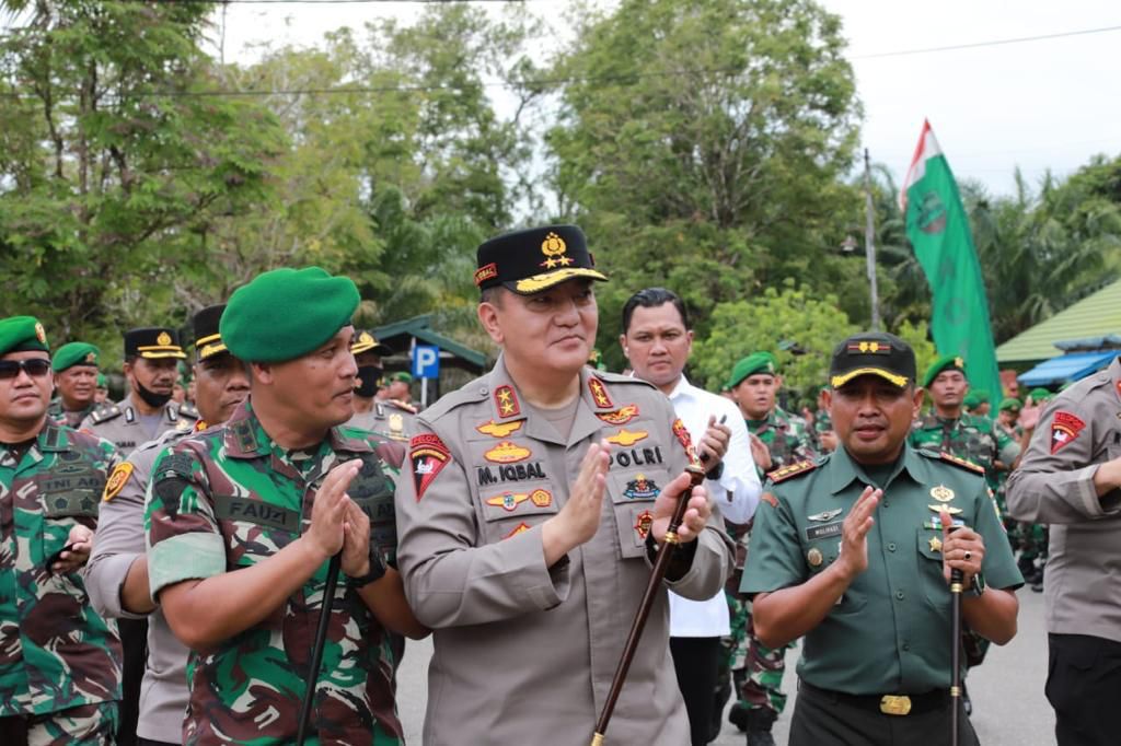 Tekankan Sinergitas, Kapolda Riau Sambangi 2 Markas TNI di Kampar