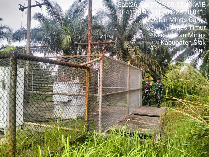 Patroli Penguatan Binter SKK Migas PT. PHR Sektor Korem 031/WB Digelar, Babinsa Koramil 03/Minas Sampaikan Pesan Keamanan