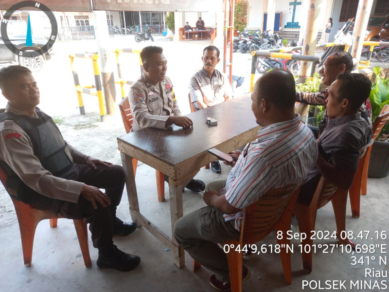 Antisipasi Gangguan Kamtibmas Jelang Pilkada Serentak Tahun 2024, Polsek Minas Cooling System Kerumah Ibadah