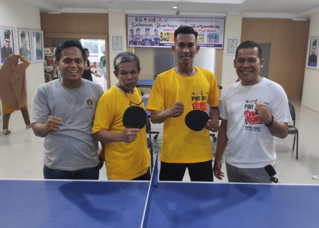 Harisep Arno Putra - Said Suhil Sabet Juara PWI Riau Pingpong Championship 2022