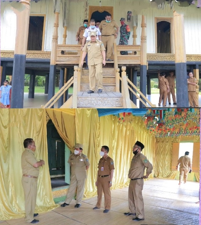 Bupati H Sukiman Singgah di Istana Rokan Usai Kunjungan Kerjanya Ke Kec.Rokan IV Koto