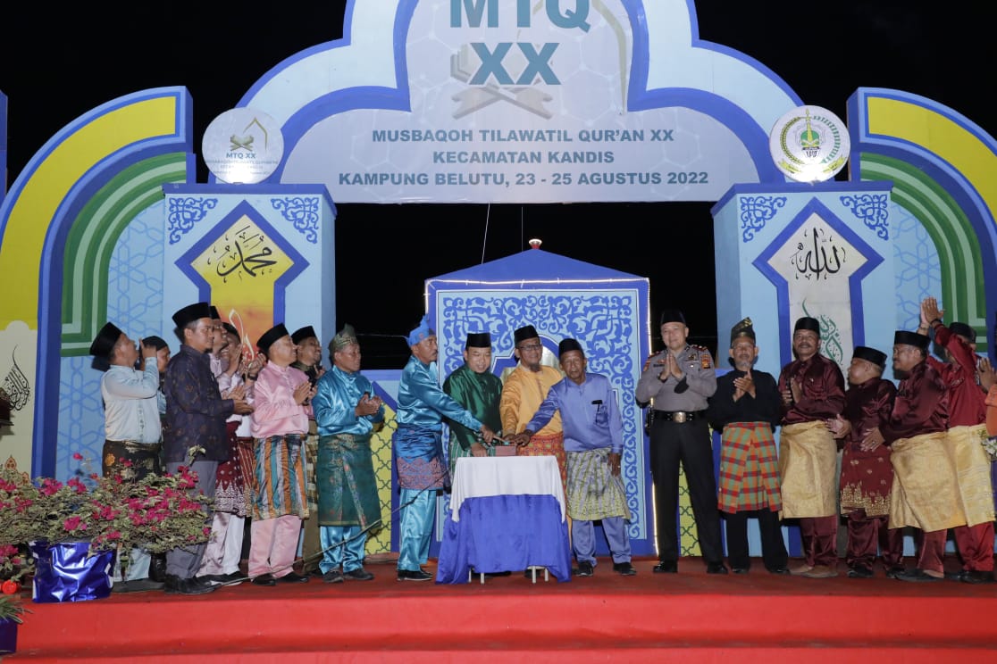 Buka MTQ Tingkat Kecamatan Kandis, Ini Harapan  Wabup Husni Merza