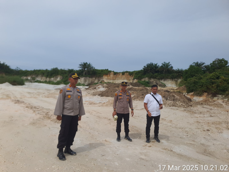 Polsek Tapung Gerak Cepat Cek Langsung Pemberitaan Galian C Ilegal di Desa Petapahan