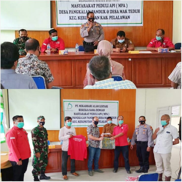 Kapolsek Kerumutan Pimpin Rakor Karhutla di PT MAL