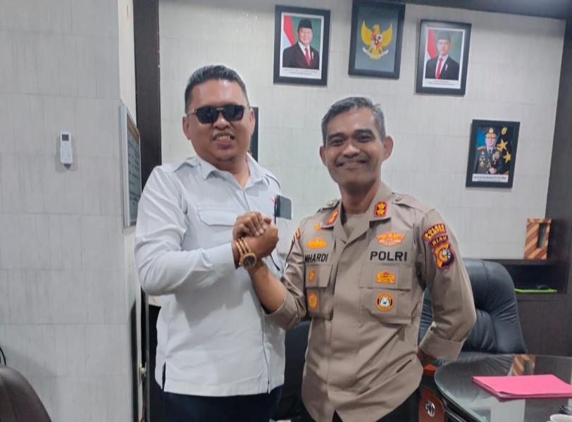 Kapolres Kampar Sambut Ketua KNPI Riau dengan Secangkir Kopi, Bicara Soal Sengketa Agraria dan Kasus Lainnya