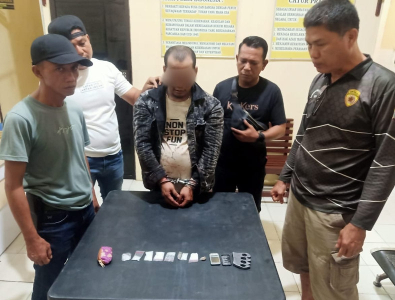 Aksi Heroik Polsek Sungai Apit Bongkar Jaringan Narkoba di Bunsur: Nyawa Hampir Melayang Demi 29,54 Gram Sabu!