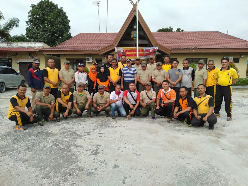 TNI-Polri dan ASN Kecamatan Giat Olahraga Bersama, Guna Meningkatakan Sinergitas Tiga Pilar Tingkat 