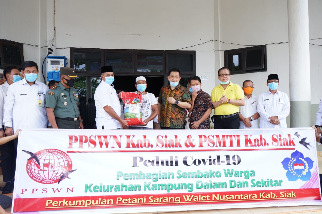 PSMTI–PPSWN Salurkan Bantuan Wastafel Portabel & Sembako Bagi Warga Terdampak Ekonomi Karena Covid19