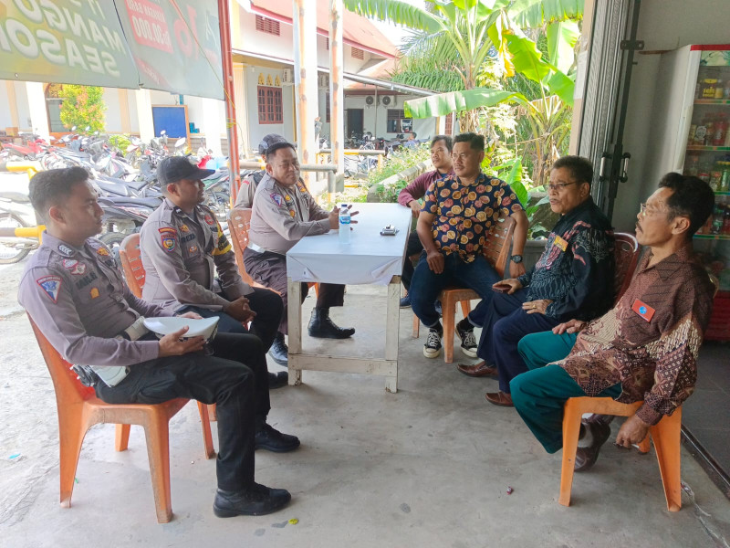 Polsek Minas Aktif Lakukan Cooling System Jalin Silaturahmi Dengan Jemaat Gereja Pasca Pilkada Serentak